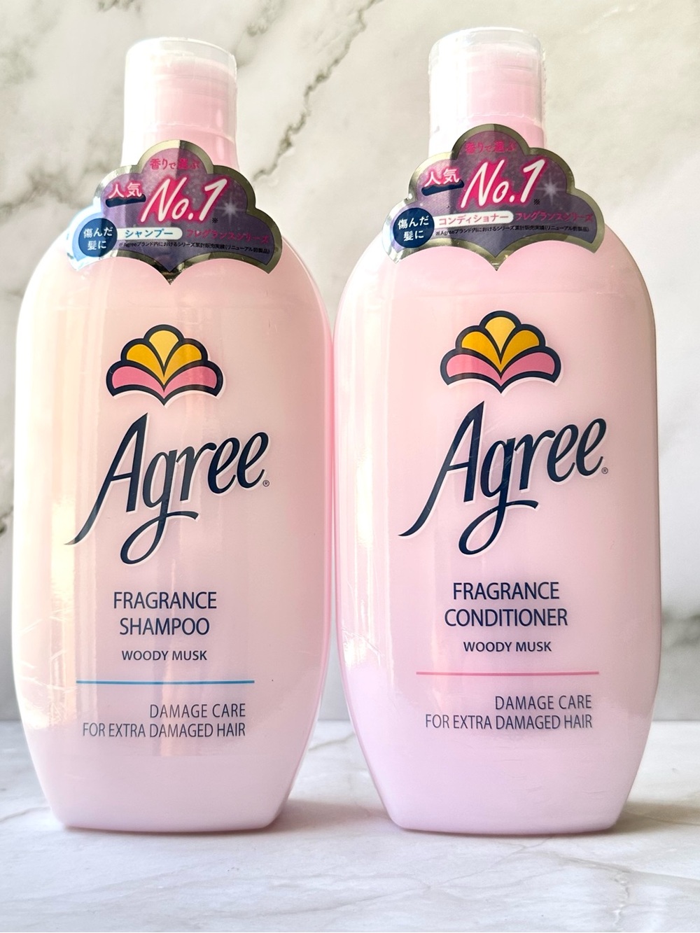 Agree Shampoo & Conditioner Set Woody Musk Japan Import